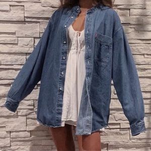 Vintage denim button down shirt